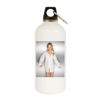 Ali Larter White Water Bottle With Carabiner