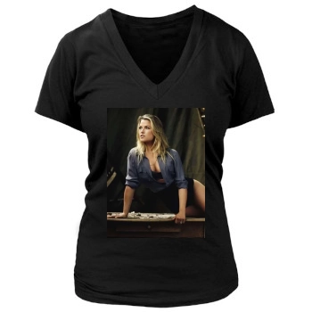 Ali Larter Women's Deep V-Neck TShirt