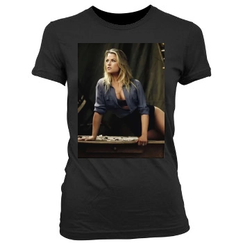 Ali Larter Women's Junior Cut Crewneck T-Shirt