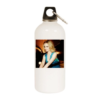 Amy Poehler White Water Bottle With Carabiner