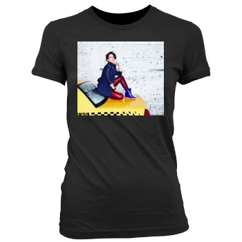 Alicia Keys Women's Junior Cut Crewneck T-Shirt