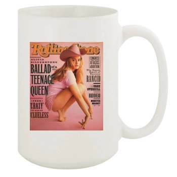 Alicia Silverstone 15oz White Mug