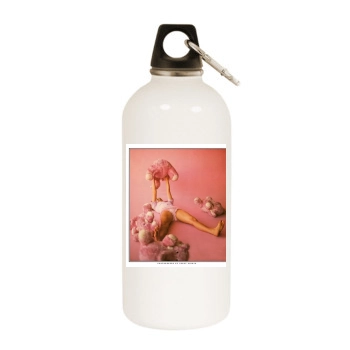 Alicia Silverstone White Water Bottle With Carabiner