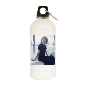 Alyson Hannigan White Water Bottle With Carabiner