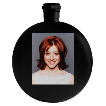 Alyson Hannigan Round Flask