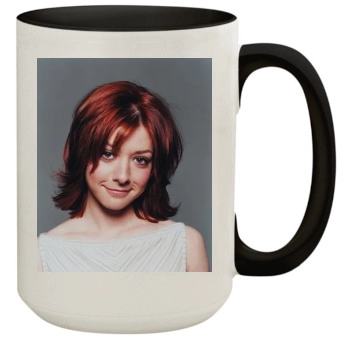 Alyson Hannigan 15oz Colored Inner & Handle Mug