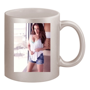 Alyssa Milano 11oz Metallic Silver Mug