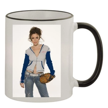 Alyssa Milano 11oz Colored Rim & Handle Mug