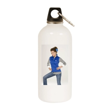 Alyssa Milano White Water Bottle With Carabiner