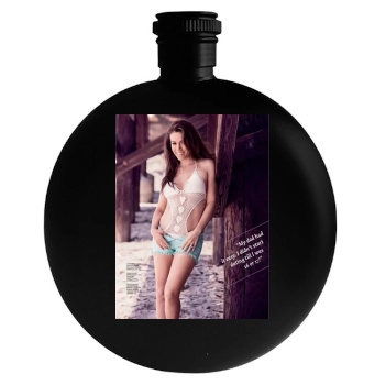 Alyssa Milano Round Flask