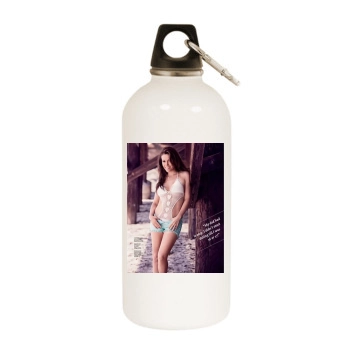 Alyssa Milano White Water Bottle With Carabiner