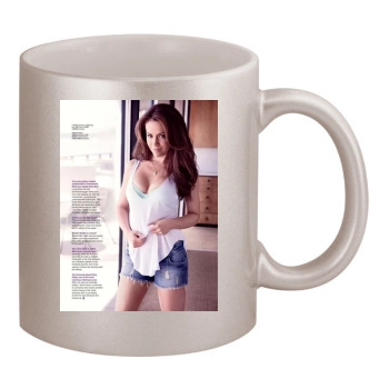 Alyssa Milano 11oz Metallic Silver Mug