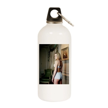 Amanda Holden White Water Bottle With Carabiner