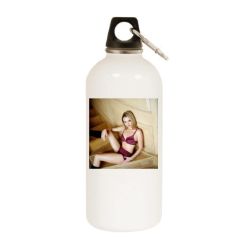 Amanda Holden White Water Bottle With Carabiner