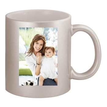 Amanda Peet 11oz Metallic Silver Mug