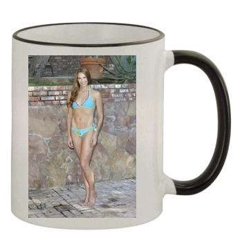 Amanda Righetti 11oz Colored Rim & Handle Mug