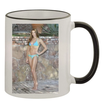 Amanda Righetti 11oz Colored Rim & Handle Mug