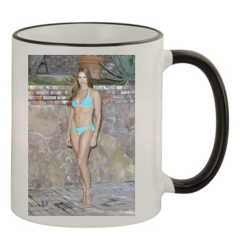 Amanda Righetti 11oz Colored Rim & Handle Mug