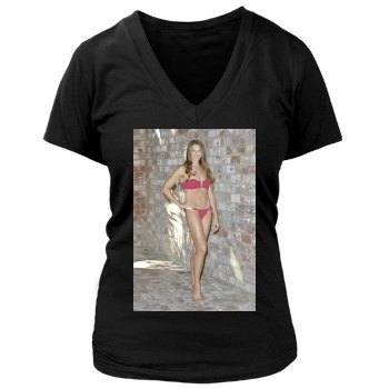 Amanda Righetti Women's Deep V-Neck TShirt