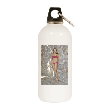 Amanda Righetti White Water Bottle With Carabiner