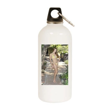 Amanda Righetti White Water Bottle With Carabiner