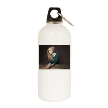 Amanda Seyfried White Water Bottle With Carabiner