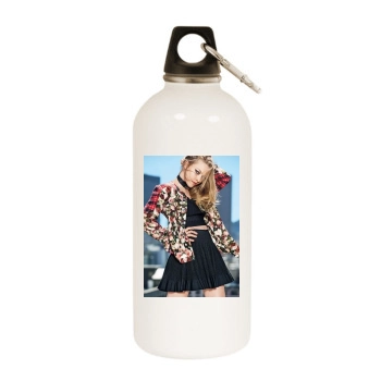 Amanda Seyfried White Water Bottle With Carabiner