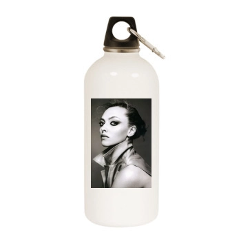 Amanda Seyfried White Water Bottle With Carabiner