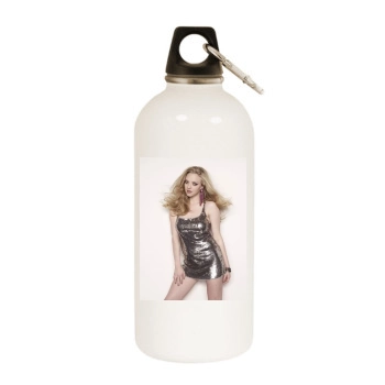 Amanda Seyfried White Water Bottle With Carabiner