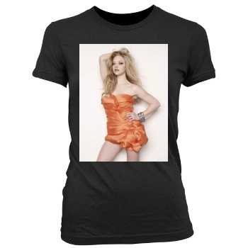 Amanda Seyfried Women's Junior Cut Crewneck T-Shirt