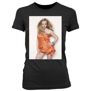 Amanda Seyfried Women's Junior Cut Crewneck T-Shirt