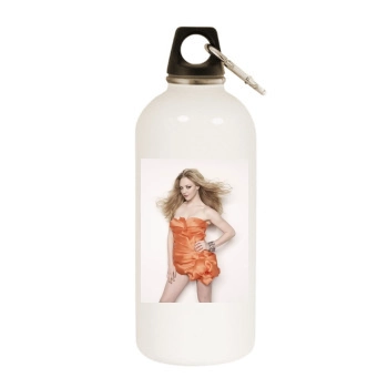 Amanda Seyfried White Water Bottle With Carabiner