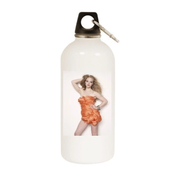 Amanda Seyfried White Water Bottle With Carabiner