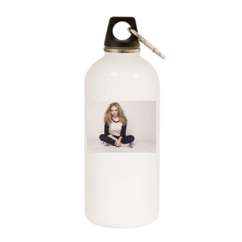 Amanda Seyfried White Water Bottle With Carabiner