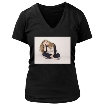 Amanda Seyfried Women's Deep V-Neck TShirt