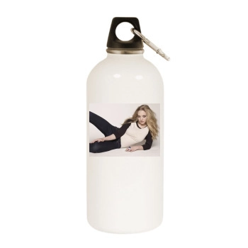 Amanda Seyfried White Water Bottle With Carabiner