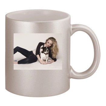 Amanda Seyfried 11oz Metallic Silver Mug