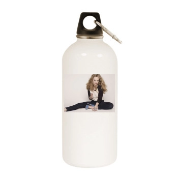 Amanda Seyfried White Water Bottle With Carabiner