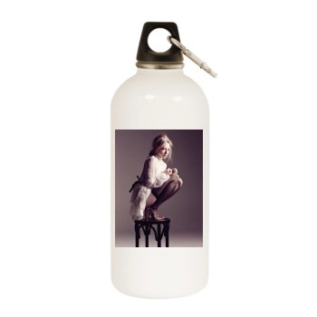 Amanda Seyfried White Water Bottle With Carabiner