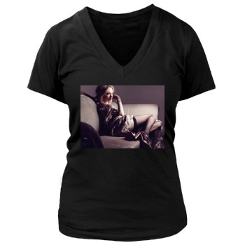 Amanda Seyfried Women's Deep V-Neck TShirt