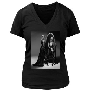 Amanda Seyfried Women's Deep V-Neck TShirt