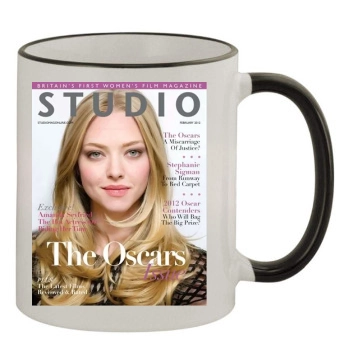 Amanda Seyfried 11oz Colored Rim & Handle Mug