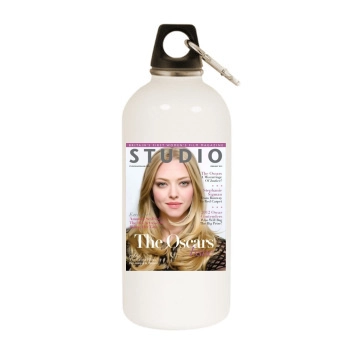 Amanda Seyfried White Water Bottle With Carabiner