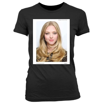 Amanda Seyfried Women's Junior Cut Crewneck T-Shirt