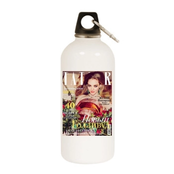 Amanda Seyfried White Water Bottle With Carabiner