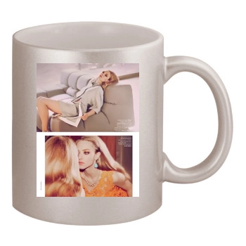 Amanda Seyfried 11oz Metallic Silver Mug