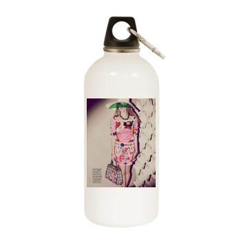 Amanda Seyfried White Water Bottle With Carabiner