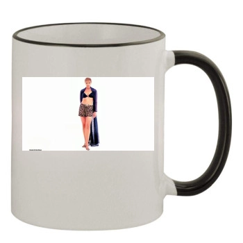 Amanda Tapping 11oz Colored Rim & Handle Mug