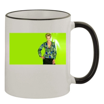 Amanda Tapping 11oz Colored Rim & Handle Mug