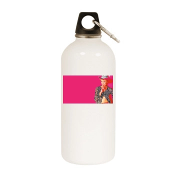 Amanda Tapping White Water Bottle With Carabiner